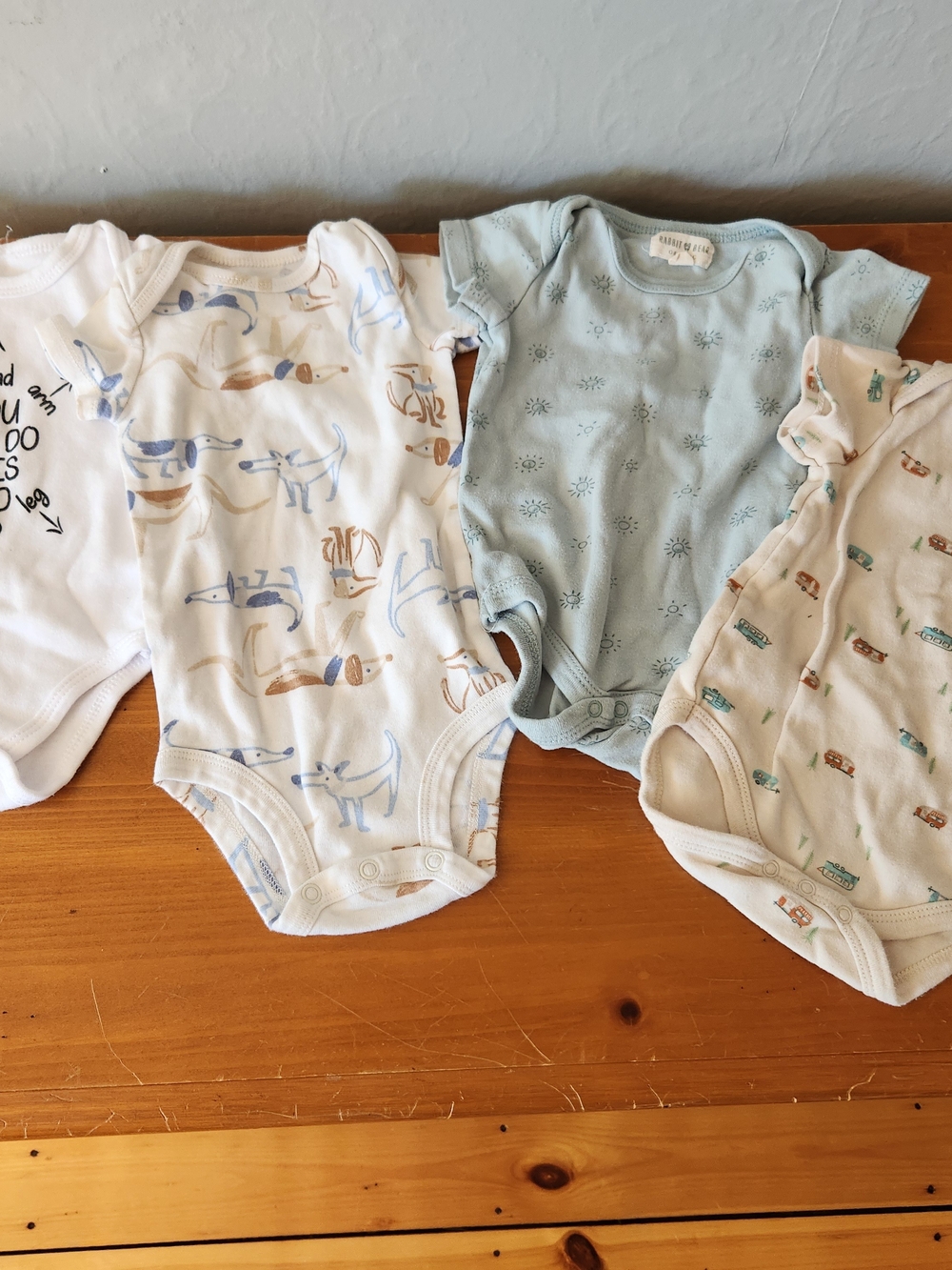 Carter's 3-6 Month Baby Lot - Cars, Weather, and Doggies - Picture 8 of 12